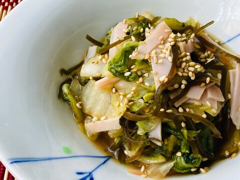 ♦️白菜とハムの塩昆布煮☆中華味
